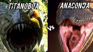 Titanoboa vs Anaconda  Kaun Jitega shorts [upl. by Lewert949]