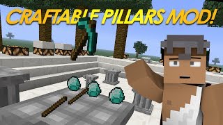 Minecraft Mods  3D CRAFTING Mod  Craftable Pillars Mod Mod Showcase [upl. by Ttnerb429]