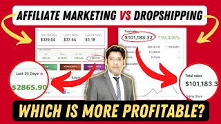 Affiliate Marketing Vs Dropshipping  Which is More Profitable Which Should You Start Hindi [upl. by Enelaj454]