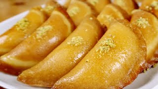 طريقة عمل القطايف  Qatayef recipe [upl. by Nelyak]