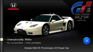 Honda NSXR Prototype LM Road Car  Gran Turismo PSP  Showcase [upl. by Cobb700]