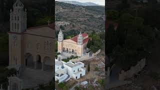 Paros Greece parosisland paros greece lefkes aegean drone lofi church windmill [upl. by Romilly293]