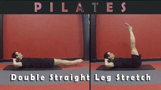 Pilates  Double Straight Leg Stretch [upl. by Hnad400]