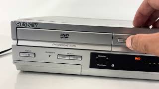 Sony SLVD350P DVDVCR Combo Player VHS Recorder [upl. by Ahseiyn]