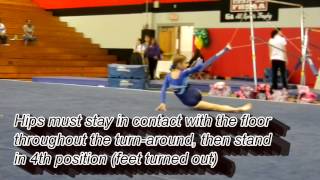 USAG AAU Gymnastics Level 5 Floor Exercise Routine Tutorial [upl. by Bodnar]