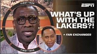 Shannon Sharpe amp Stephen A DIAGNOSE the Lakers’ problem after 44PT loss 🍿  First Take [upl. by Alaster699]