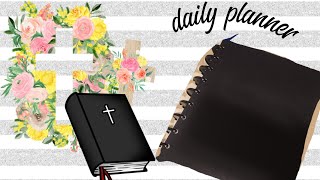 Daily planner plan with me  devotional [upl. by Ytomit]