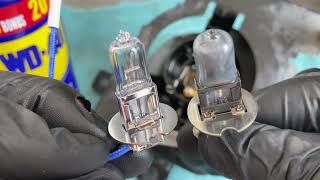 Fog light maintenance and Fused H3 halogen bulb replacement for Proton Persona [upl. by Alemat]