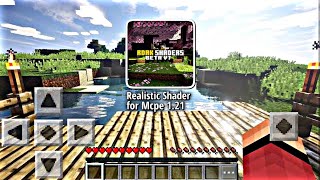 Realistic Shader For MCPE 121 NO LAG [upl. by Lattimer]