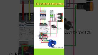 Dol starter connection electrical electrician electrican motor tools electrictrick358 [upl. by Kerek199]