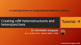 Creating vdW heterostructures and heterojunctions with VESTA and BURAI GUI for Quantum ESPRESSO [upl. by Jennie]