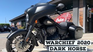 2020 Indian Warchief Dark Horse 116 cubic inch engine Thunder stroke [upl. by Eneladgam768]