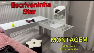 Montando escrivaninha penteadeira Star Mobler  Passo a Passo [upl. by Nelloc]