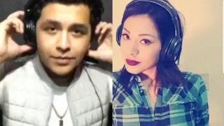 Adiós amor  Christian Nodal FT Leslye Medrano Smule cover [upl. by Anattar]