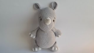 Amigurumi maskotka nosorożec na szydełku dla zaawansowanych [upl. by Vookles30]