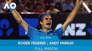 Roger Federer v Andy Murray Full Match  Australian Open 2010 Final [upl. by Anivad]