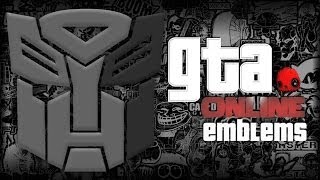 GTA V  Autobots Logo Transformers Emblem Tutorial  Grand Theft Auto 5  Screetch2009 [upl. by Caesar]