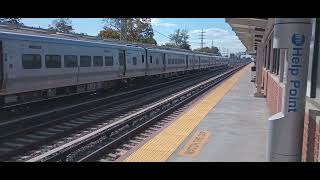 Elmont NY upclose  LIRR express train October 14 2024 [upl. by Natalina155]