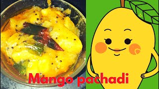 Mango pachadi recipeமாங்காய் பச்சடி mangopachadirecipezasuma tamil channel [upl. by Uehttam]