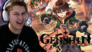 NEW Player Reacts to Every GENSHIN IMPACT Version Trailer 144 [upl. by Tatianas64]