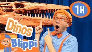 Blippis Dinosaur Adventure 1 Hour of Dino Videos for Kids [upl. by Hartmunn489]