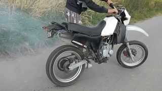 Yamaha DT 80 LC II SuperMoto Burnout 6 Bieg [upl. by Sheeb856]