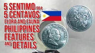 5 Sentimo 1984  5 Centavos  Philippines  Features and Details  All About Coins [upl. by Fabi795]