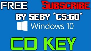 WINDOWS 10 CD KEYS ACTIVATIONPRODUCT FREE WORKING 100 [upl. by Oigroig]