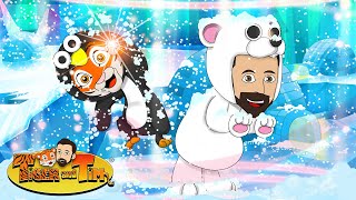 Antarctica Explorers  Tiger and Tim Go To South Pole  Educational Video for Kids [upl. by Itoyj]