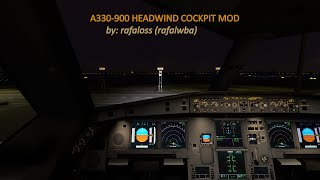 A330900 Headwind new cockpit textures mod with amber digits and more [upl. by Tirrell]