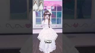 Barbie or Bratz dresstoimpress roblox shorts [upl. by Polik]