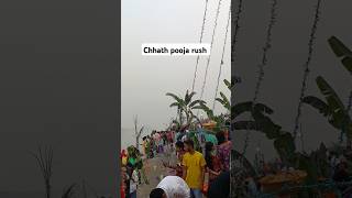 Chhath pooja rush chhathpuja crowd chhath rush chhathgeet biharchhathpuja biharchhath snow [upl. by Hemminger]