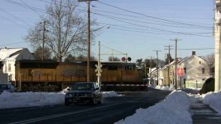 Norfok Southern Harrisburg Line Fabulous Snow Sightings on a Sunny Day [upl. by Greyso864]