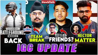 PUBG back😄 GE Disband Why Hector Expose Hacker 😳Hector On Omega CG left matter SemiFinal Day 1 [upl. by Solorac]