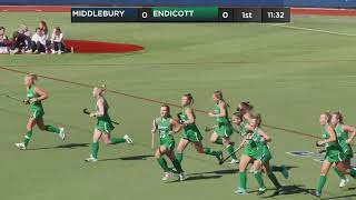 Field Hockey PxP Highlights Endicott vs 1 Middlebury 10323 [upl. by Amieva]