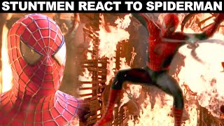 Hollywood Stuntmen React to SpiderMan Stunts [upl. by Medorra798]