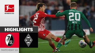 SC Freiburg  Borussia Mgladbach 33  Highlights  Matchday 10 – Bundesliga 202324 [upl. by Boor]