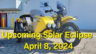 April 8 2024 Heindl Sidecar Motorcycles getting ready for the Solar Eclipse [upl. by Isolt]