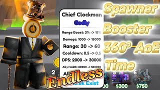 So OP Chief Clockman Endless Mode Toilet Tower Defense [upl. by Zullo]