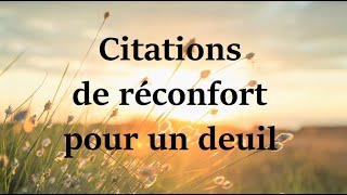 Les plus belles citations despoir et de réconfort pour un deuil [upl. by Danette]