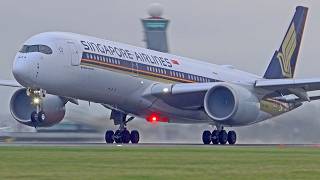 30 MIN OF HEAVY DEPARTURES  B747 A380 A350  Amsterdam Schiphol Airport Spotting [upl. by Ahsiryt]