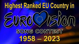 TeamEU – Highest Ranked EU Country in Eurovision 19582023 [upl. by Rednave]