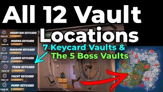 All Vault Locations  12 Total  Fortnite  Chapter 5 [upl. by Els]