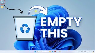 How to Empty Recycle Bin in Windows 11 Clear Recycle Bin [upl. by Latrina]