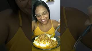 MUKBANG COMEMUITO PURÊ DE BATATA C CARNE MOÍDA DELÍCIA [upl. by Isia873]