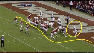 Texas AampMs Game Winning Interception vs Alabama [upl. by Anilemrac]