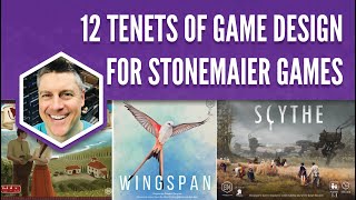 12 Tenets of Game Design for Stonemaier Games [upl. by Atila]