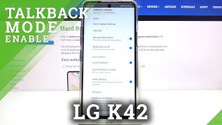 How to Activate TalkBack Feature in LG K42 – Turn OnOff TalkBack [upl. by Berkley]