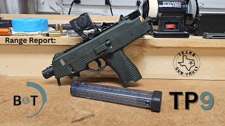 Range Report BampT TP9 Pistol BampTs modernization of the Steyr TMP from the 1980s [upl. by Hannaj]