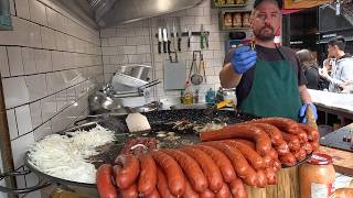 London Street Food Market at Camden Town Market [upl. by Kipp604]